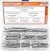 HELIFOUNER 150 Pieces 304 Stainless Steel Cotter Pin Assortment Kit