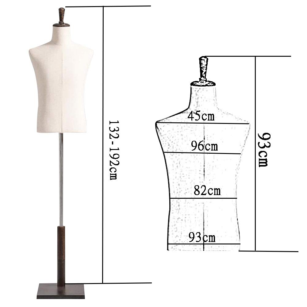 Soporte de torso ajustable para maniquí con brazo extraíble y soporte para zapatos para exhibición de ropa y joyas — view 2