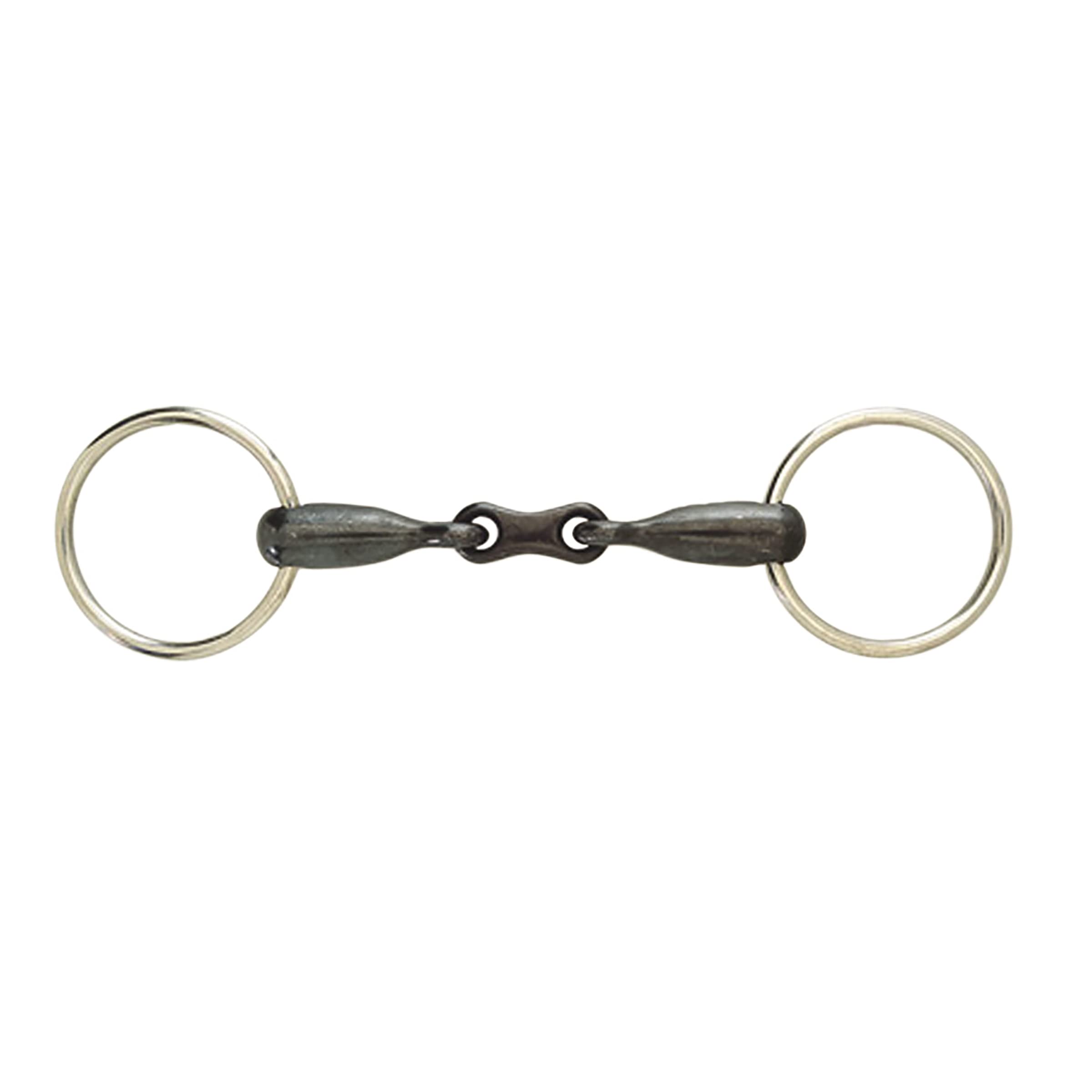 Korsteel Sweet Iron French Link Loose Ring Snaffle Bit, 6"