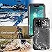 Unitedtime for iPhone 13 Pro Case Waterproof with Built-in Screen Protector Full Body Rugged Hard Silicone, Military Grade Shockproof Dustproof Protective Cover 6.1 Inch Black