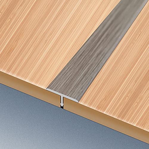 T-Form-Übergangsstreifen, 100 cm Länge, Bodentür-Reduzierstreifen, Aluminium, Metallische...