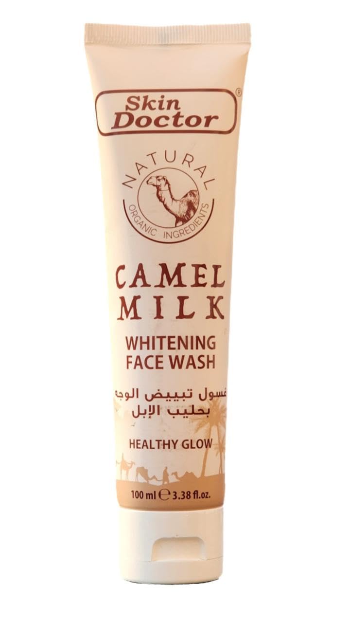 Skin Doctors Camel Milk Whitening Face Wash 100ml - Deep Cleansing, Brightening, and Hydrating Exfoliator