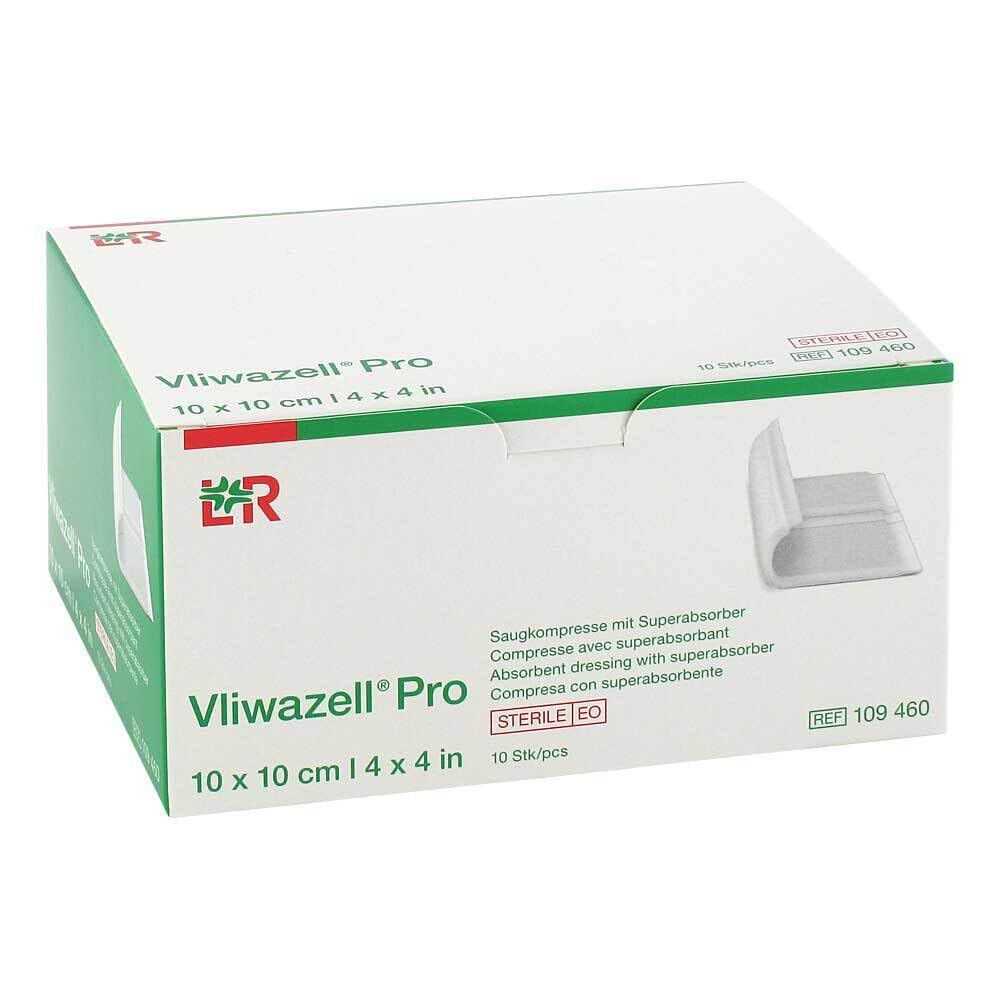 Pro superabsorb.Kompr.steril 10x10 cm 10 St