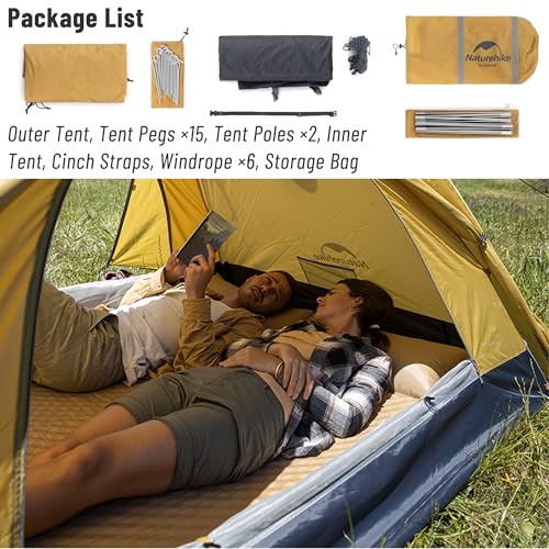 Carpa para Camping 2 Personas Naturehike Ligera y Resistente miniatura 3
