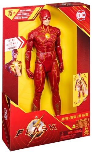 DC Comics - The Flash Speed Force Action-Figur zum Kinofilm, 30 cm, mit 15+ Licht- und Geräuscheffekten, ab 3 Jahren