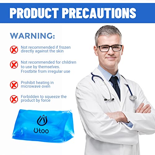 Finger And Toe Cold Gel Ice Pack，Latex Free, Non-Toxic, Reusable Compression Sleeve For Finger/Toe Injuries, Arthritis, Tendonitis, Gout, Sprains - Two Pack #TOP3