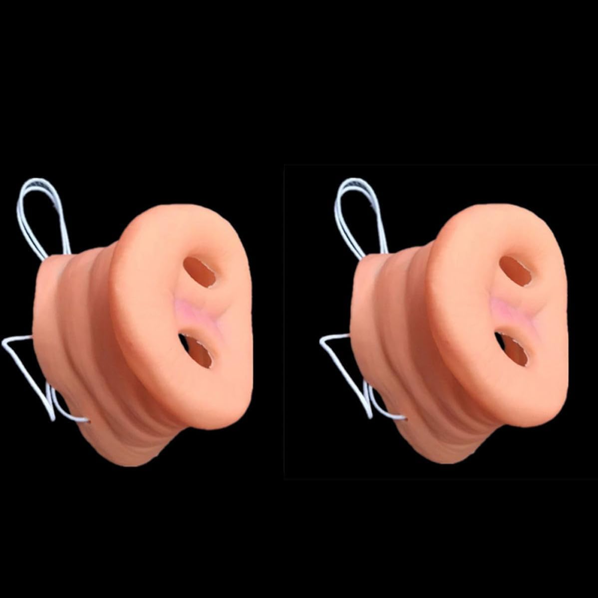 6pcs Pig Nose Mask Latex Costume Prop for Halloween Season