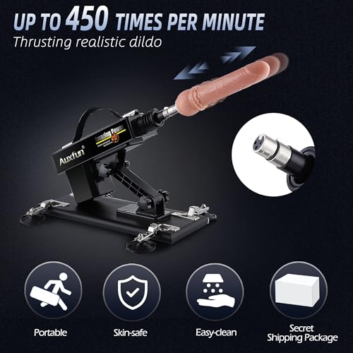 auxfun sex thrusting machine automatic love machine with masturbator adult toy for men and couples with 35 inch suction cup amphuge dildo attachments