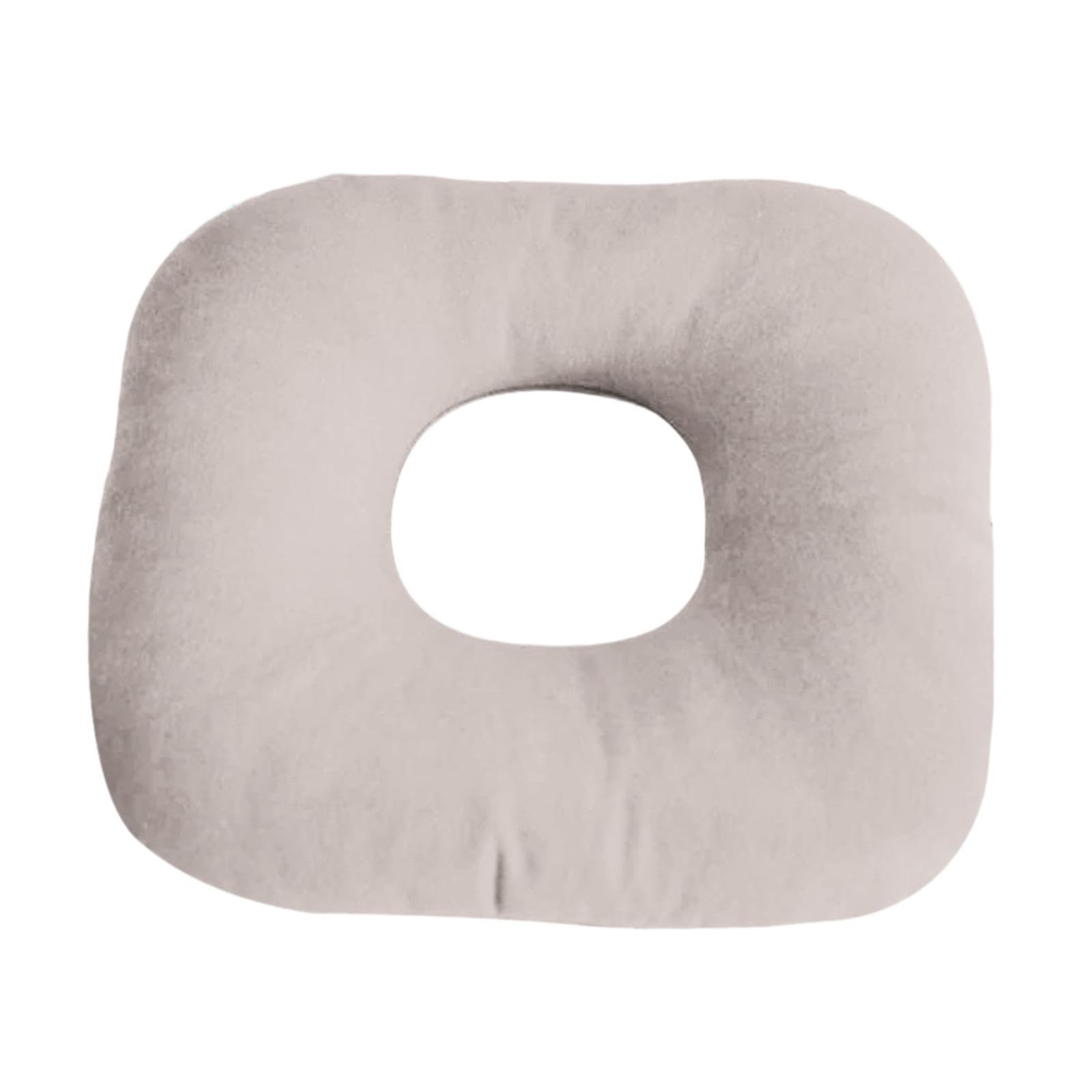 Cuscino ergonomico per orecchini, design traspirante con foro centrale per dormire, ufficio, viaggi, comodo supporto per piercing all'orecchio, uso multiuso