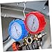 Hemobllo Automotive Manifold Gauge Set High Pressure Gauge for Accurate Level Monitoring Compact HVAC Tool with Hoses for Car Air Conditioner Maintenance and Repair