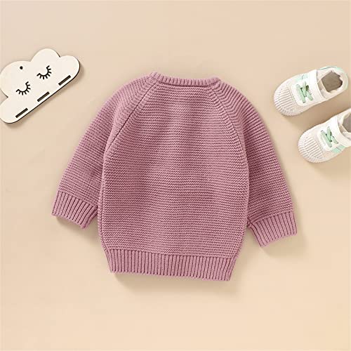 Baby Girls Knit Button Front Cardigan Toddler Crewneck Knitted Sweater Chunky Crochet Cardigan for Boys Cable Knit Sweater2