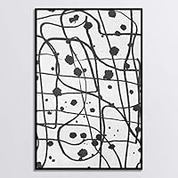 Framed Canvas Wall Art Black and White Style Canvas Prints Home Artwork Decoration for Living Room,Bedroom - 16x24 inches