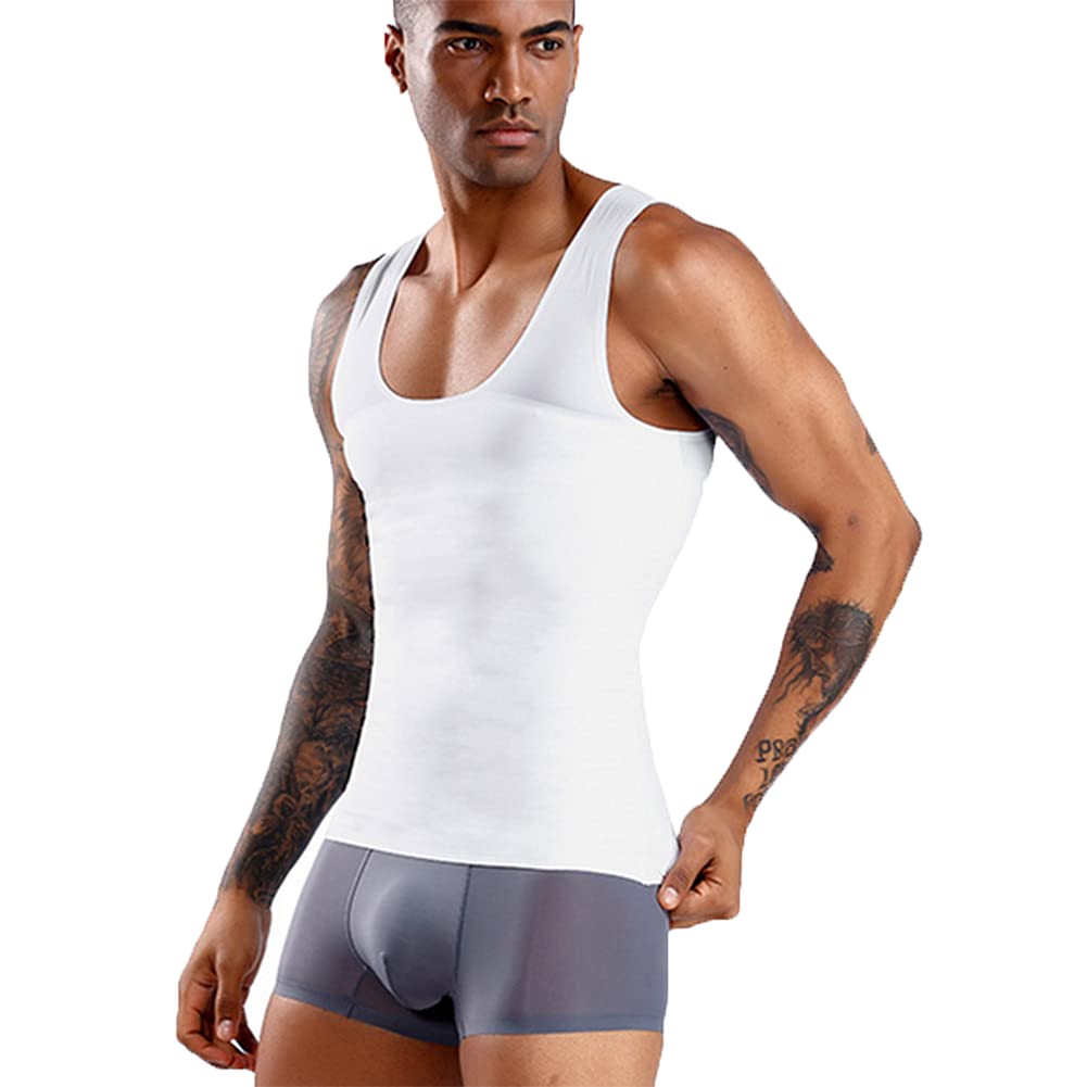 Figurformendes Kompressions Bauchweg Unterhemd Body Shaper Tanktop figurformendes Sport Fitness Bodyshaper für Männer