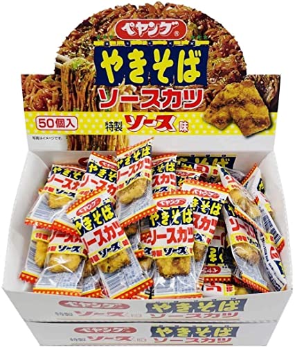 リアライズプランニング ペヤングソースカツスナック 50袋入り×2箱 商品名