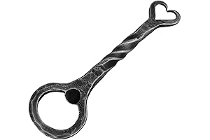 Hand Forged Heart Handle Bottle Opener: Forging Love with Each Twist