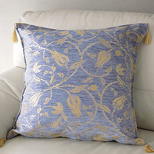 トルコ柄　クッションカバー Amazon.co.jp: トルコクッションカバー・ラーレ07 (スカイブルー
