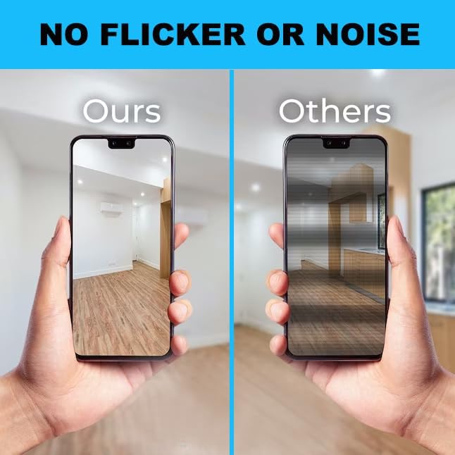 Miniatura 3 de Paquete de 12 lámparas de techo empotrables LED ultrafinas de 6 pulgadas con caja de conexiones, blanco transparente de 6500 K, ecualizador de 12