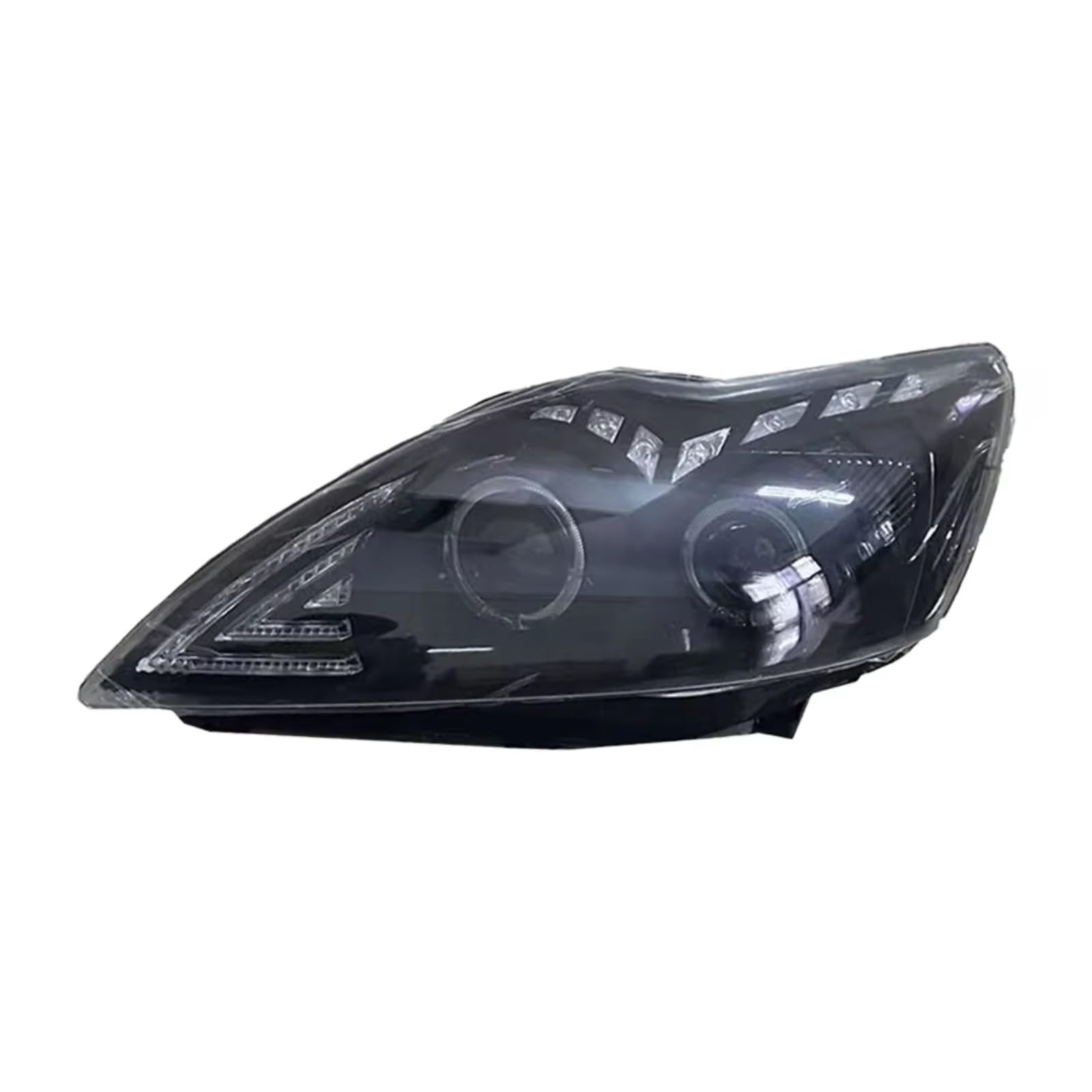 Compatibile Con Ford Per Focus 2009 2010 2011 2 Pezzi Fari DRL Indicatori Di Direzione Abbaglianti Angel Eye Proiettore Lenti Fari Gruppo Fari Abete
