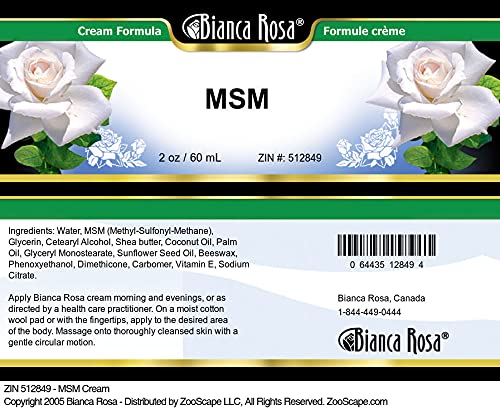 Bianca Rosa MSM Cream (2 oz, ZIN: 512849)