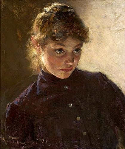 Impression d'affiches Kuznetsov Toile Portrait d'une jeune fille