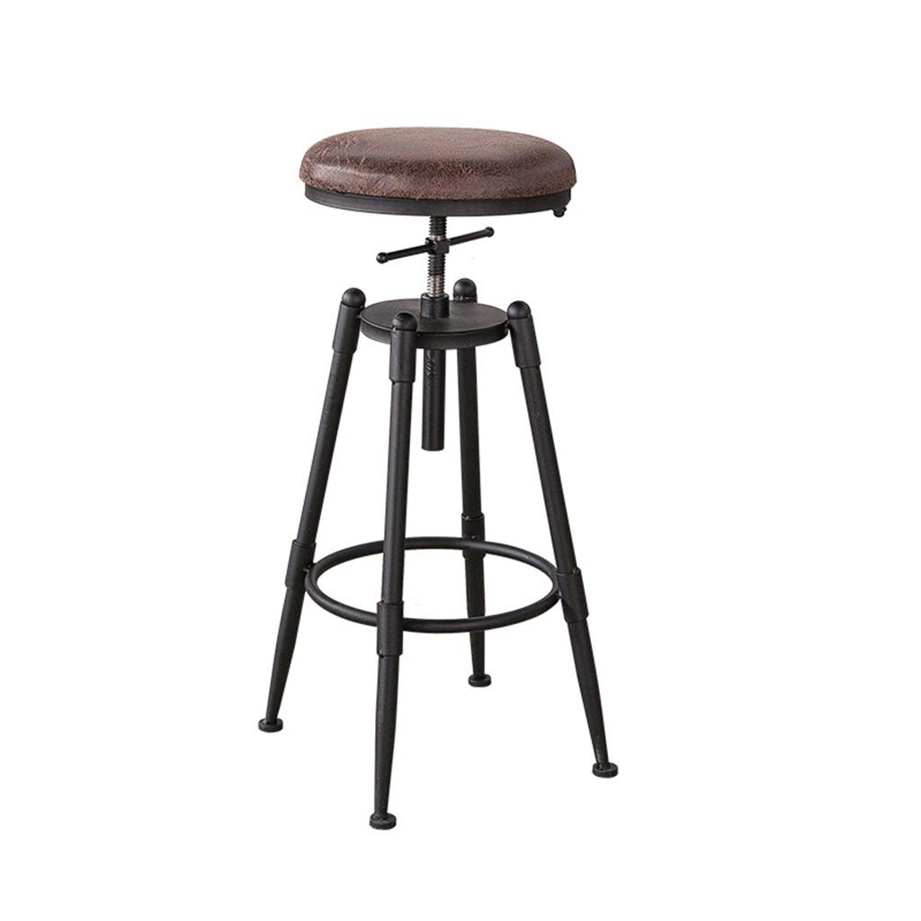 Chaise haute pivotante style barstools noir réglable en hauteur pour comptoir traiteur