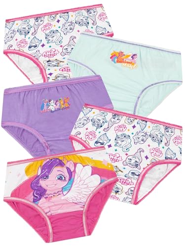My Little Pony Culottes Fille, Paque De 5 sous-Vêtements Filles, Shorty Fille Cotone, Multicolor 2-3 Ans