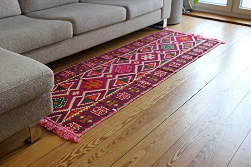 Elessar Novità, 200 cm, x 70 cm, Kelim, orientale, tappeto, tappeto, tappeto, tappeto da corsa, tappeto, tappeto da corsa, tapis, Alfombra, NEU, RS 1345