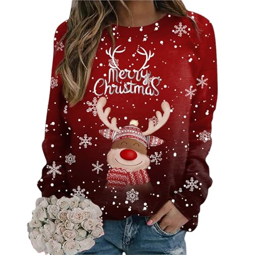 Weihnachten Pullover Damen Lustig Weihnachtspullover Ugly Christmas...