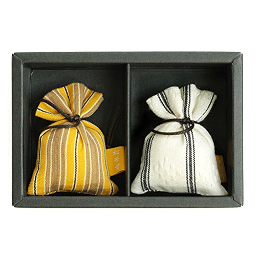 匂い袋 誰が袖 ルリック(縞) 2個入 松栄堂 Shoyeido 本体長さ60mm (色・柄は選べません)