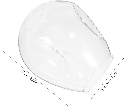 Miniatura 2 de OSALADI Reemplazo de pantallas de lámpara de cristal, pantalla colgante transparente, globos de repuesto para lámpara de cristal, cubierta de