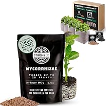 DYNOMYCO Granular Mycorrhizal Fungi Inoculant, 100g/3.5oz + 4-in-1 Mycorrhizal Grow Kit for Bigger Yields & Healthier Plants