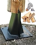 Fletzorb Kindling Splitter Firewood Log Splitter, Heavy Duty Steel No-Axe Wood Chopper,...