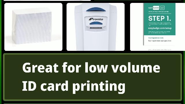 Magicard Pronto ID Card Printer with Badge Printing Accessories