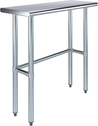 Vista 345 de Mesa de trabajo de acero inoxidable AmGood