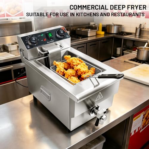 Sovtekr Deep Fat Fryer with Side Handles, 11L/11.6QT 3000W - Image 2