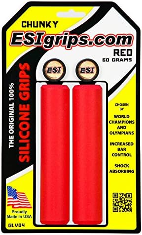 ESI Grips Chunky MTB Grip (Red), one Size (GLV04)