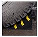 2 Pack Heavy Duty Large Solid Rubber Wheel Chocks for Travel Trailer Hauler Truck Fire Truck Commercial Vehicle RV with Reflective Tapes 13.4