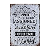 You Have Been Assigned This Mountain Galvanized Signs Wall Decor For Bedroom