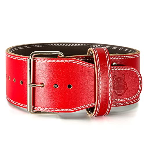 Ceinture D'haltérophilie 10CM Ceinture en Cuir De Vachette Ceinture De Fitness Squat Deadlift Hommes Haltérophilie Taille Soutien Musculation Équipement De Protection (Color : B, S : 88-97CM) Cover