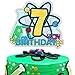 Science Happy 7th Birthday Cake Topper Chemistry Theme Cake Decorations Boys Girls Birthday Party Decor Supplies