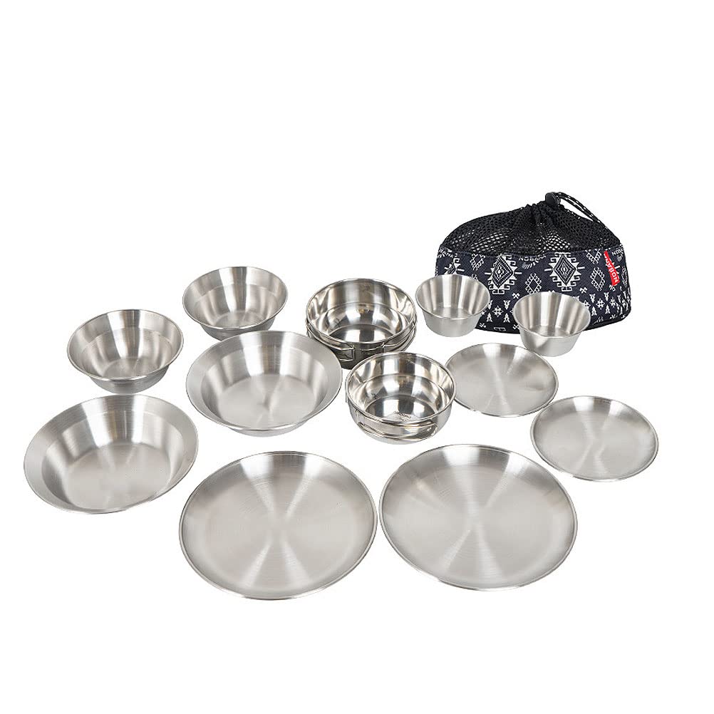 Acero Inoxidable Vasos Y Platos Para Camping Vajilla Camping Set
