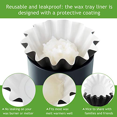 Wax Melts Warmer Reusable Wax Liners Candle Wax Warmer Leakproof Wax Tray For Scented Wax Electric Wax Warmers, Pluggable Wax Melter And Wax Burner (Green, 50 Pieces) #TOP3