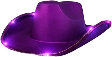 Shiny Satin Metallic Space Cowboy Hat 