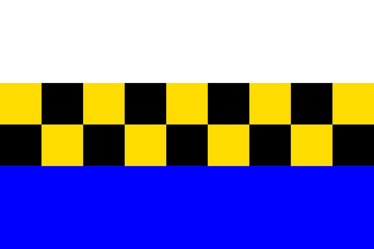 Drapeau large de Všestudy grand format pour mairie et pavoisement officiel