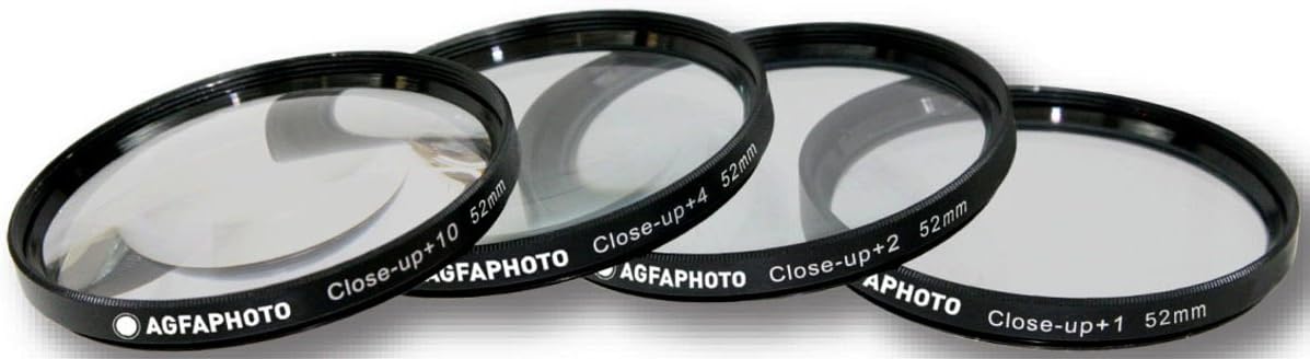 AGFA 4-Piece Close-Up Macro Multi Coated Filter Kit 52mm (+1+2+4+10) APCUF452