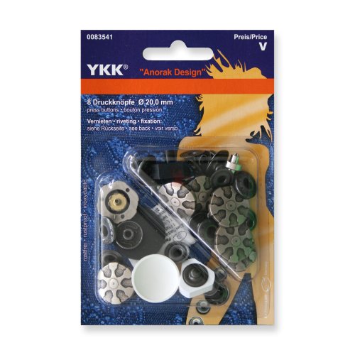 K-Y '83541u00a0YKK Prym ANORAKu00a0u0096u00a0Botón metálico de presión 20,0u00a0mm Rueda de Bronce Diseño, 8u00a0unidades * * * Consultar Descripción del producto. * * *
