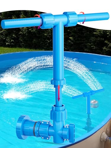 Pool Fountain with Adjustable Dual Spray