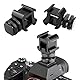 Kamera Blitzschuh Mount 2 Stücke Triple Schuh Halterung für Lichter,Cold Shoe Mount mit 4 Pcs Gewinde Blitzschuhadapter Blitzschuh Stativgewinde für Lichter LED Monitore Mikrofone Audio-Recorder Flash
