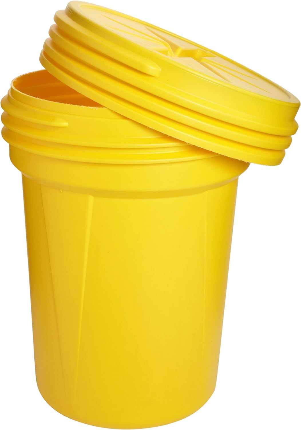 Eagle 30 Gallon Plastic Drum with Lid, Screw-On Lid, 28.3"x22.5", Lab Pack Drum Made of Durable, Lightweight HDPE, Withstands Weather and Chemicals,