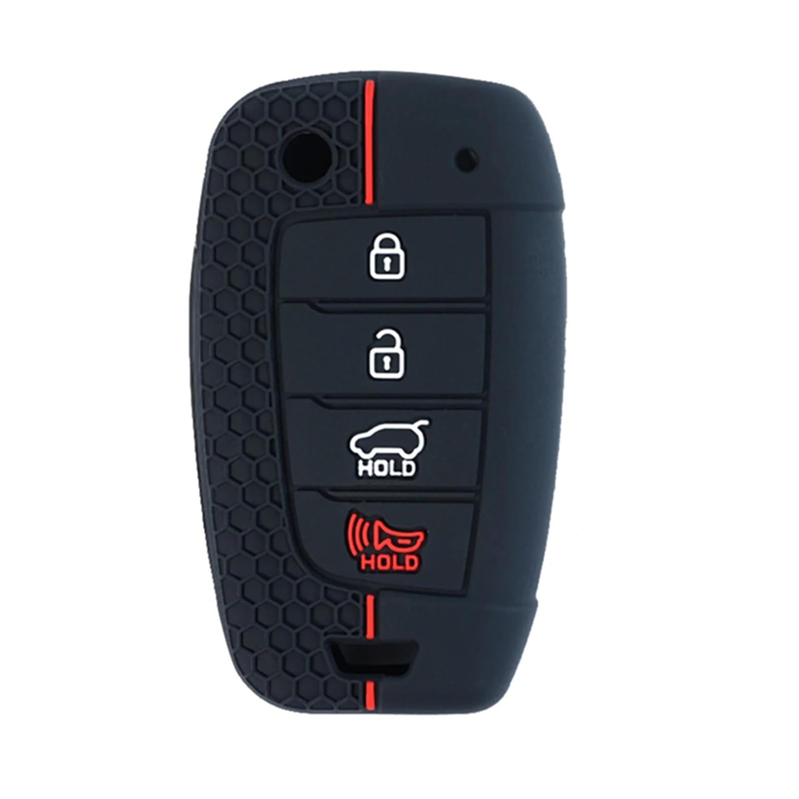Coques de clés de voiture compatibles avec Hyundai protège télécommande 4 boutons - 8